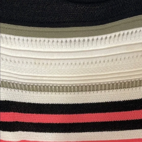 New York & Company Black and White Sheath Midi Dress Halter Sleeveless - Picture 4 of 7